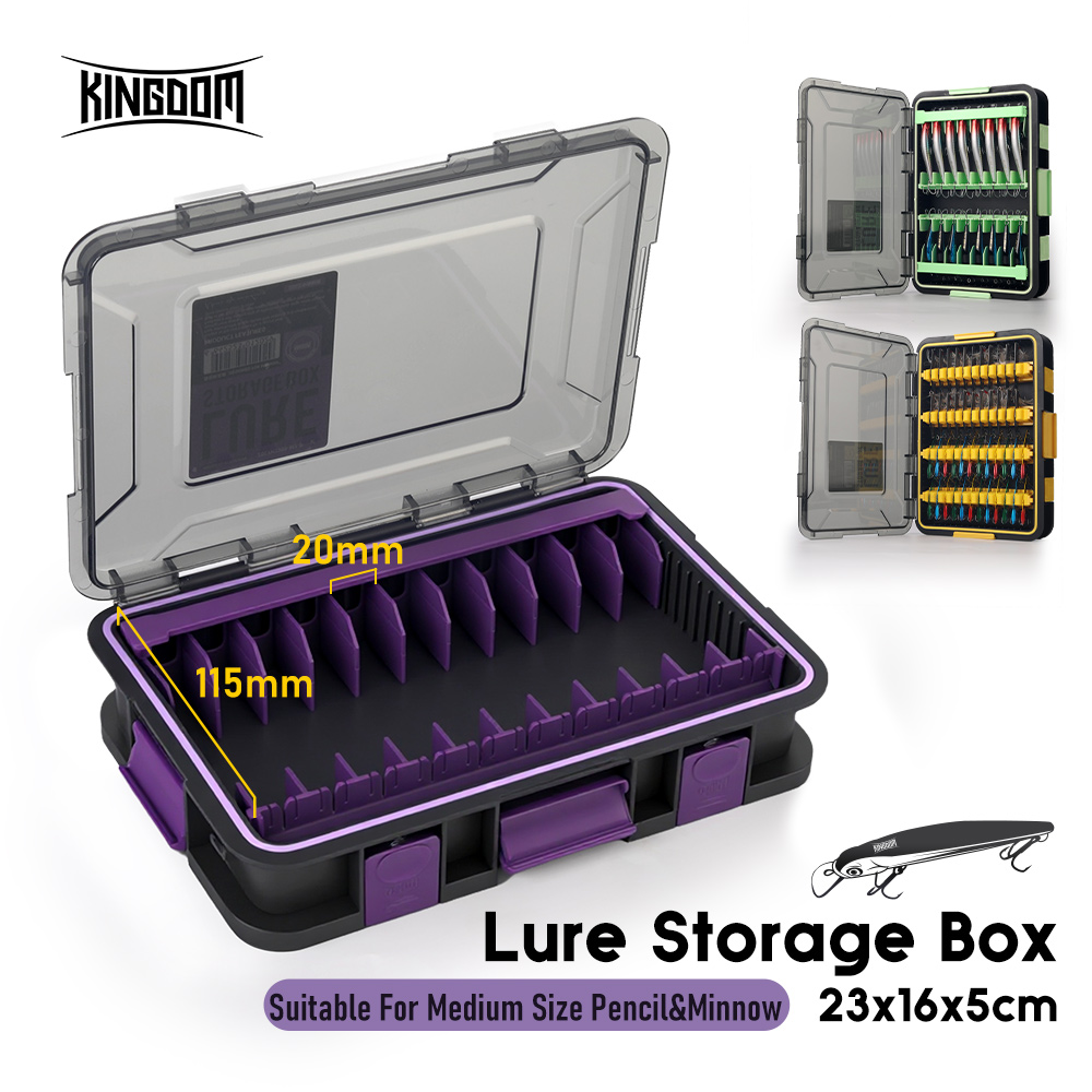 Fishing Kayak Crate - Kingdom Lure Storage Box Waterproof DIY