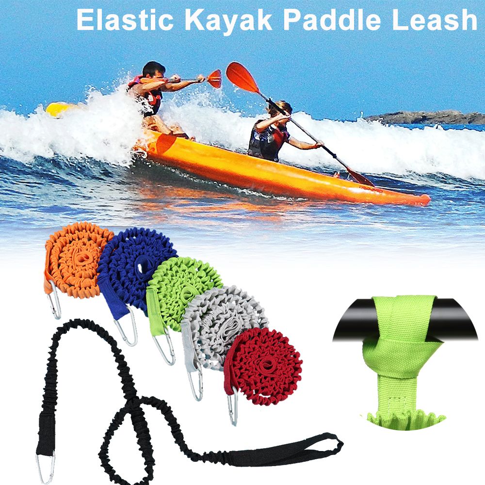 Adjustable Elastic Kayak Canoe - مراجعة Fishing Kayak Paddle Leash وسعره