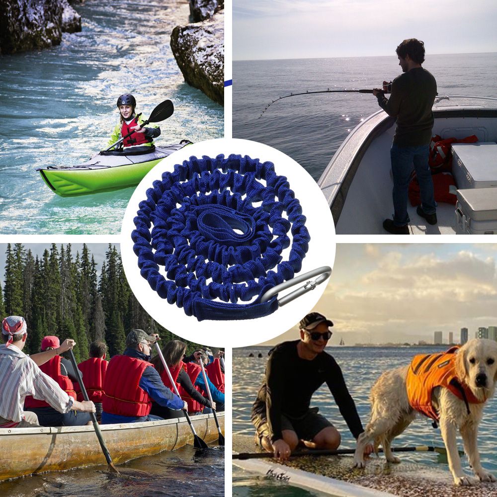 Adjustable Elastic Kayak Canoe - مراجعة Fishing Kayak Paddle Leash وسعره