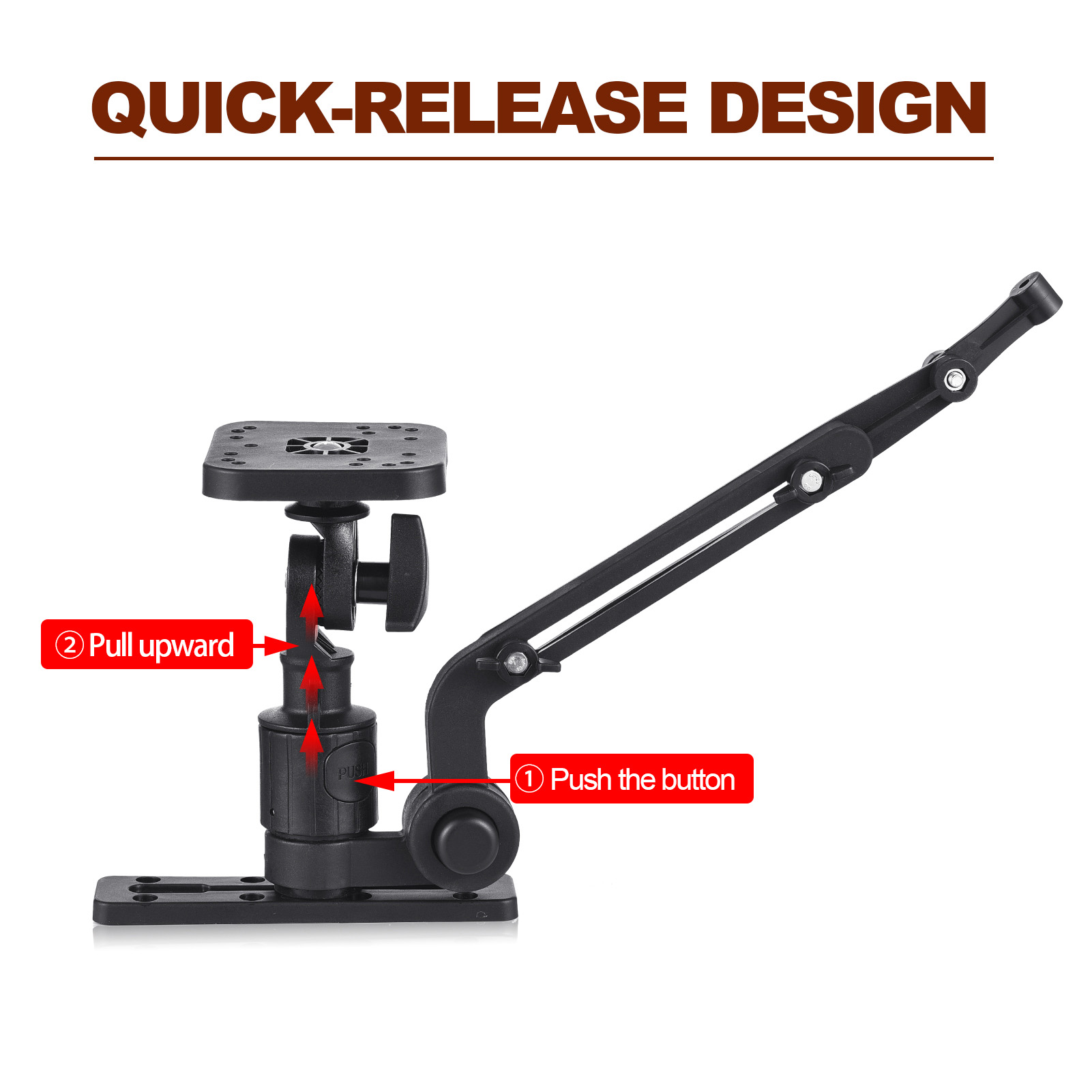 Kayak Fish Finder Mounting Pla - مراجعة Fishing Kayak Fish Finder Mount وسعره