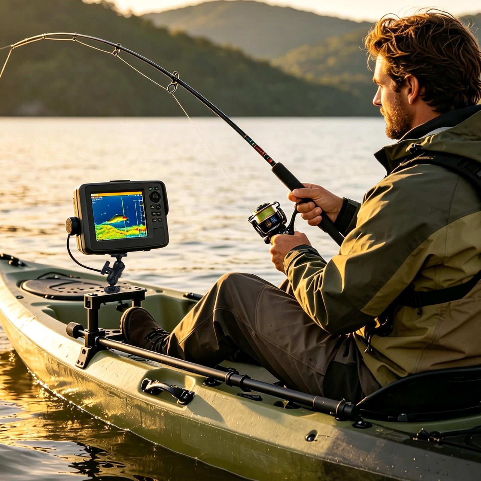 Kayak Fish Finder Mount 360 De - مراجعة Fishing Kayak Fish Finder Mount وسعره