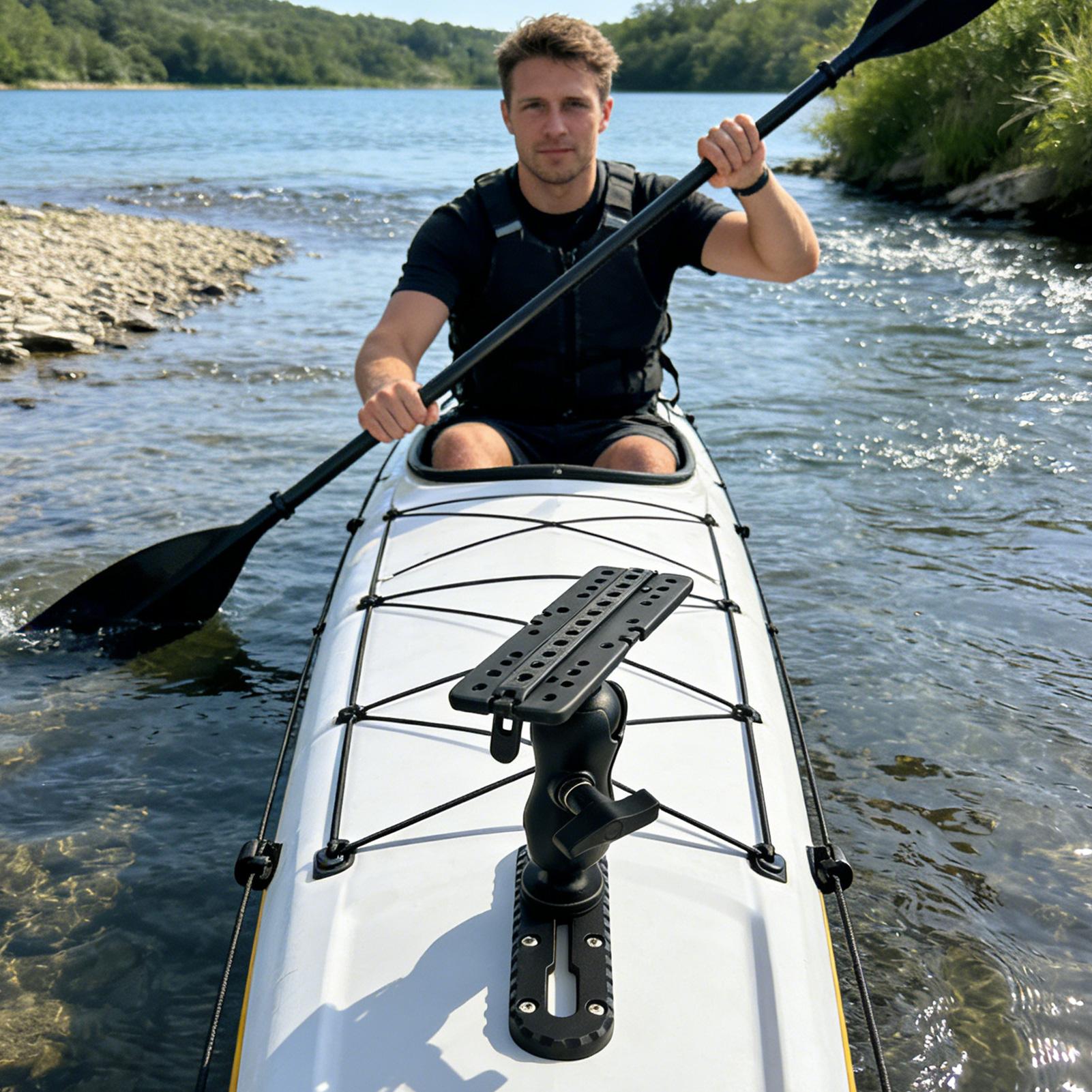 Kayak Track Mount With Screws  - مراجعة Fishing Kayak Fish Finder Mount وسعره