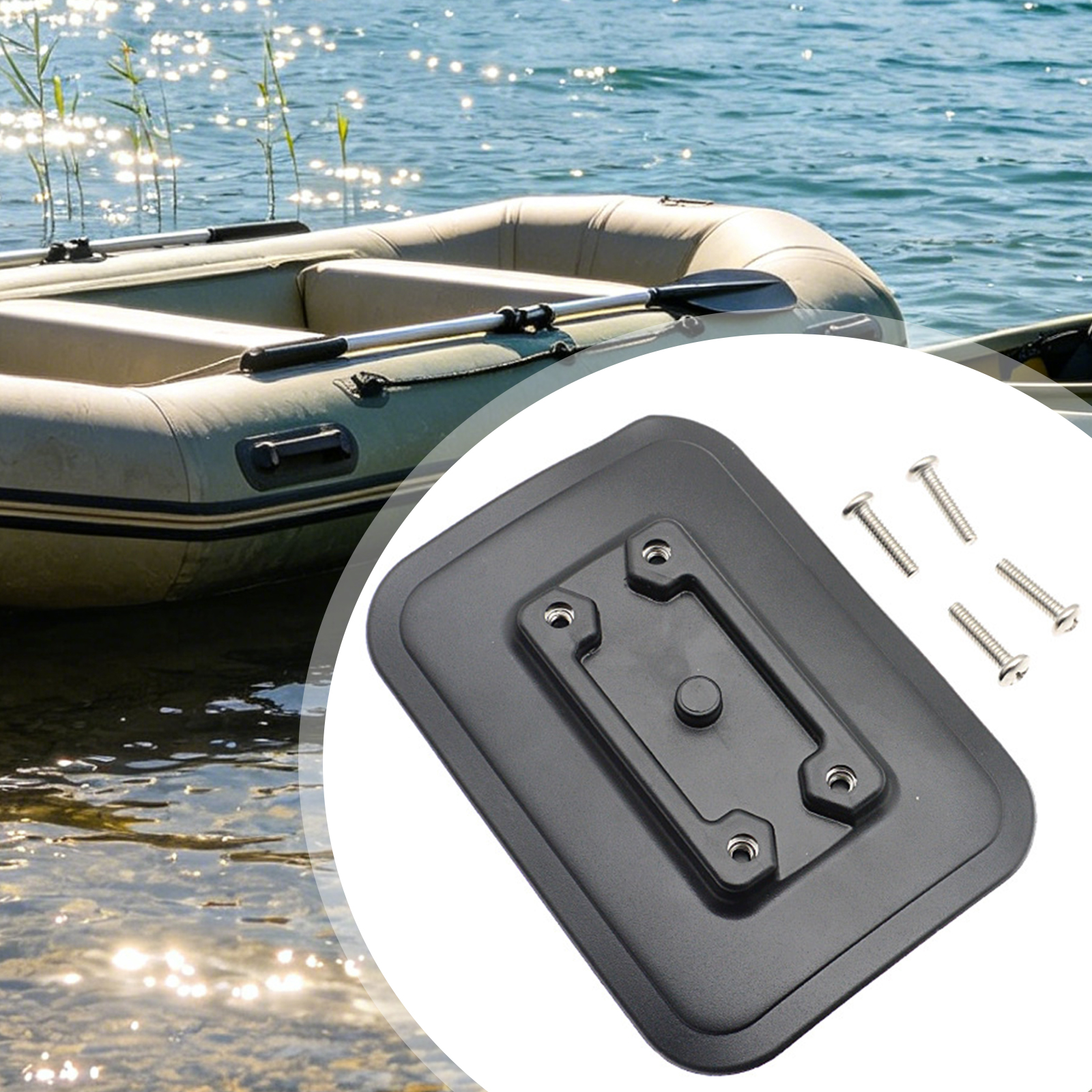 1 Set Inflatable Boat Fishing  - مراجعة Fishing Kayak Rod Holder وسعره