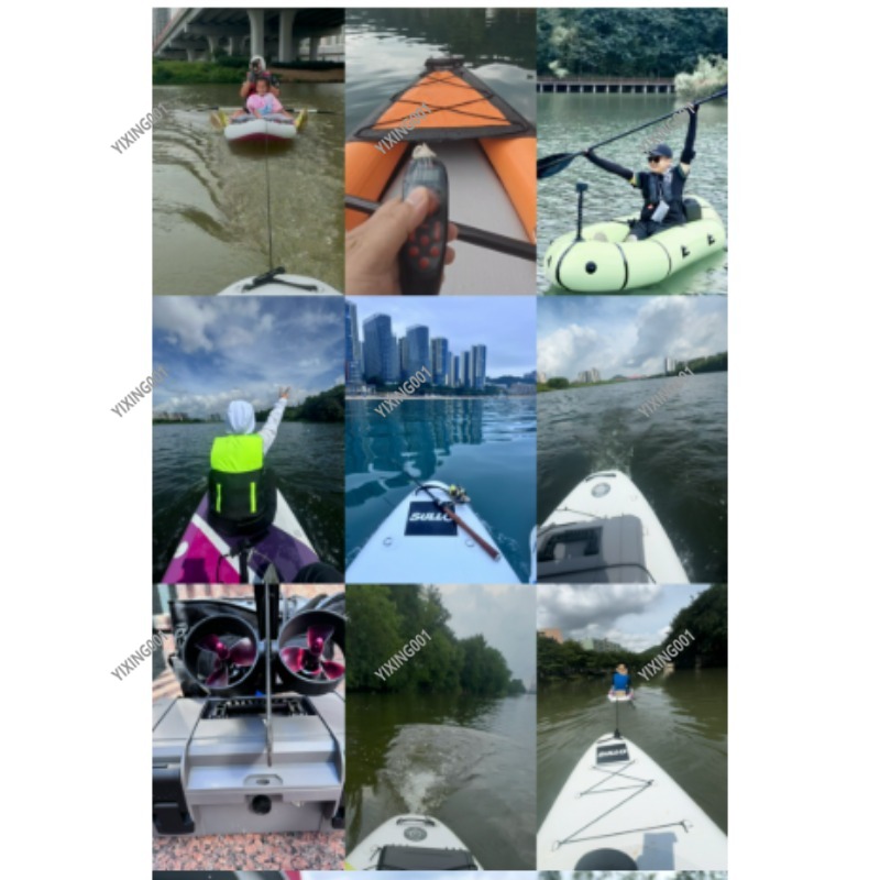 Dual Propeller Kayak Underwate - مراجعة Fishing Kayak Trolling Motor وسعره