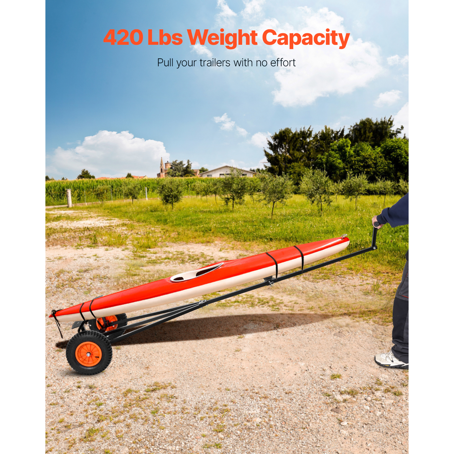 SucceBuy 420lbs Boat Trailer D - مراجعة Fishing Kayak Sit On Top وسعره