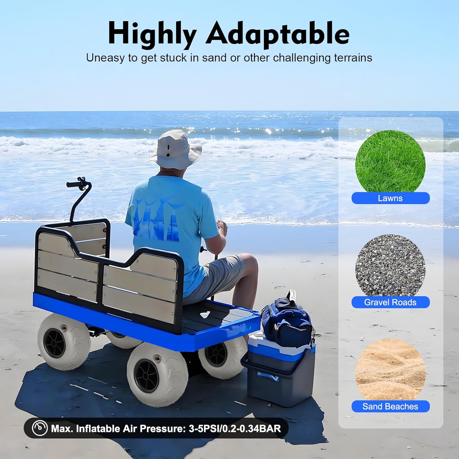 Beach Balloon Wheels 2 Pack 9  - مراجعة Fishing Kayak Cart وسعره
