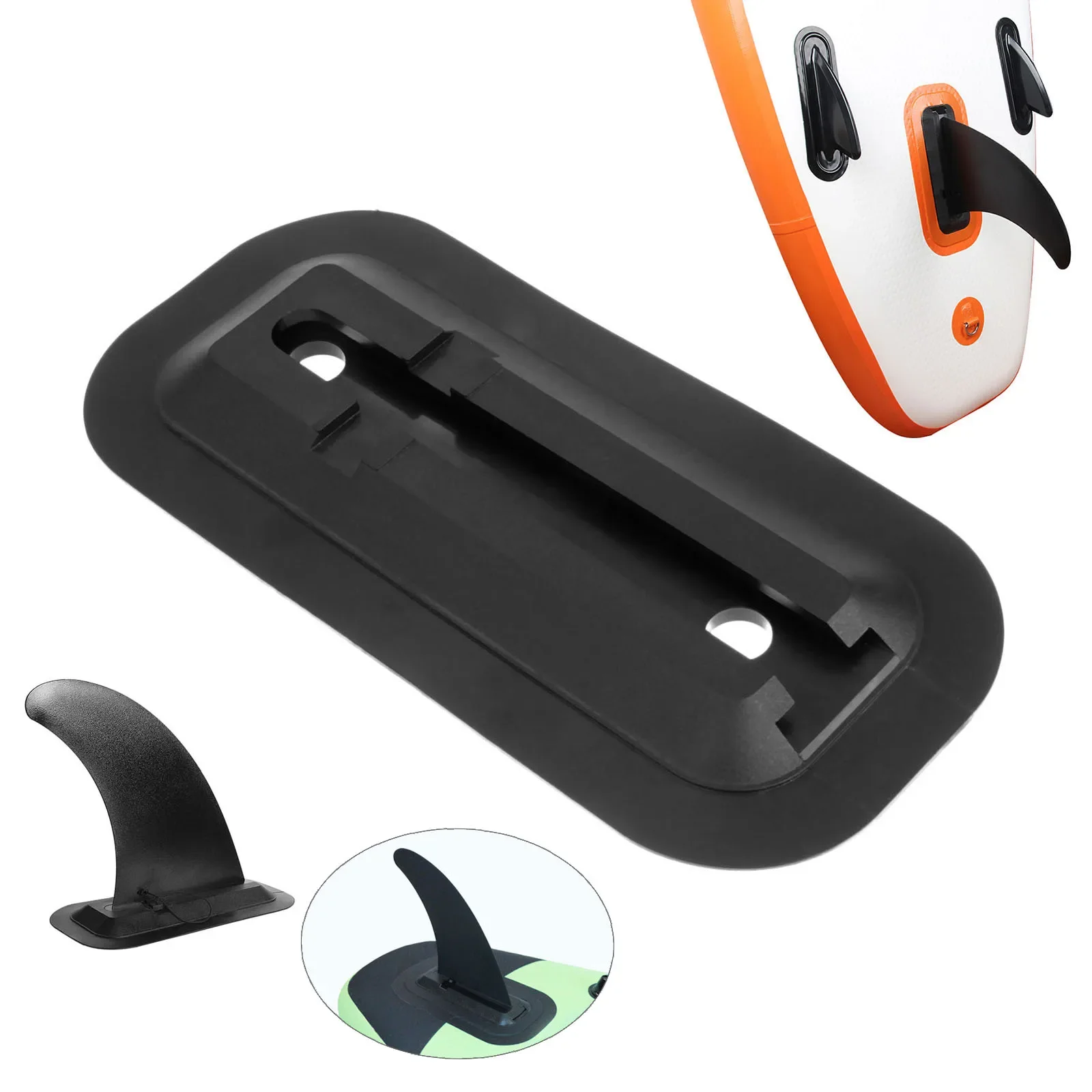 1 Pc PVC Slide-in Central Fin  - مراجعة Fishing Kayak Paddle وسعره