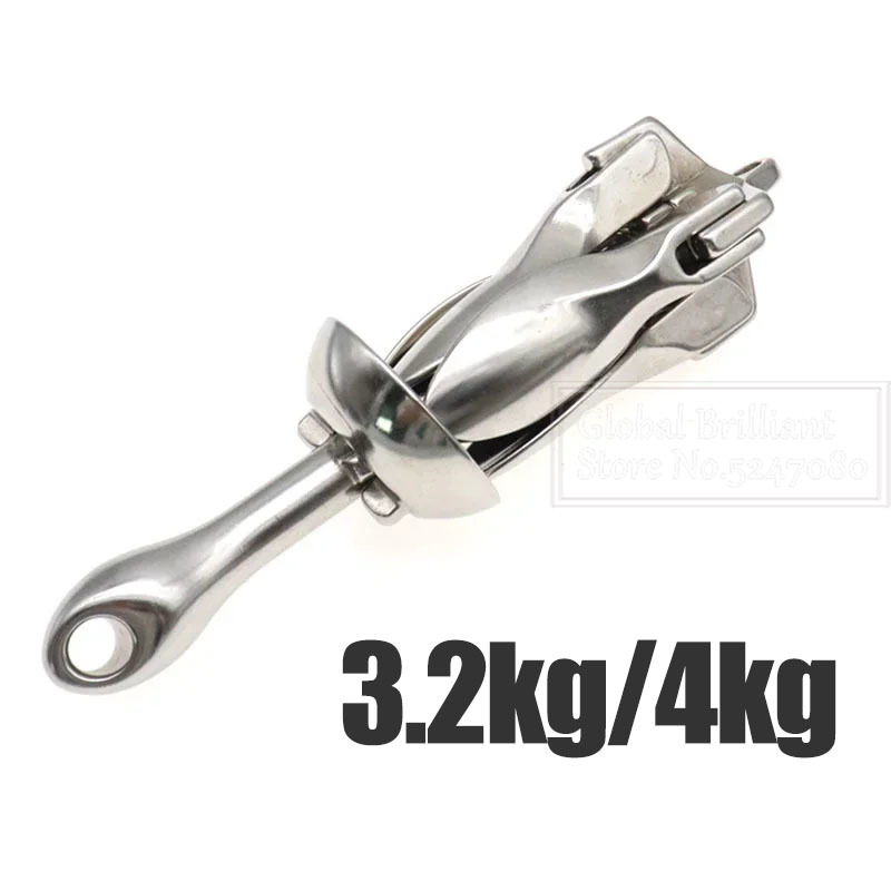 3.2KG/4KG Boat Stainless Steel - مراجعة Fishing Kayak Anchor وسعره