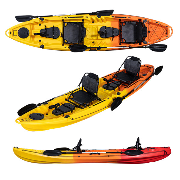2+1 Seat Family Fishing Kayak  - مراجعة Fishing Kayak Sit On Top وسعره