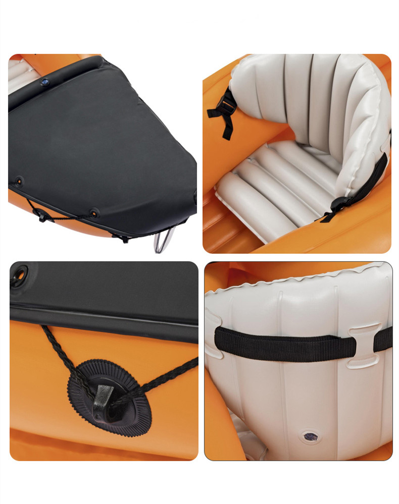 Inflatable Boats PVC Fishing B - مراجعة Fishing Kayak Inflatable وسعره