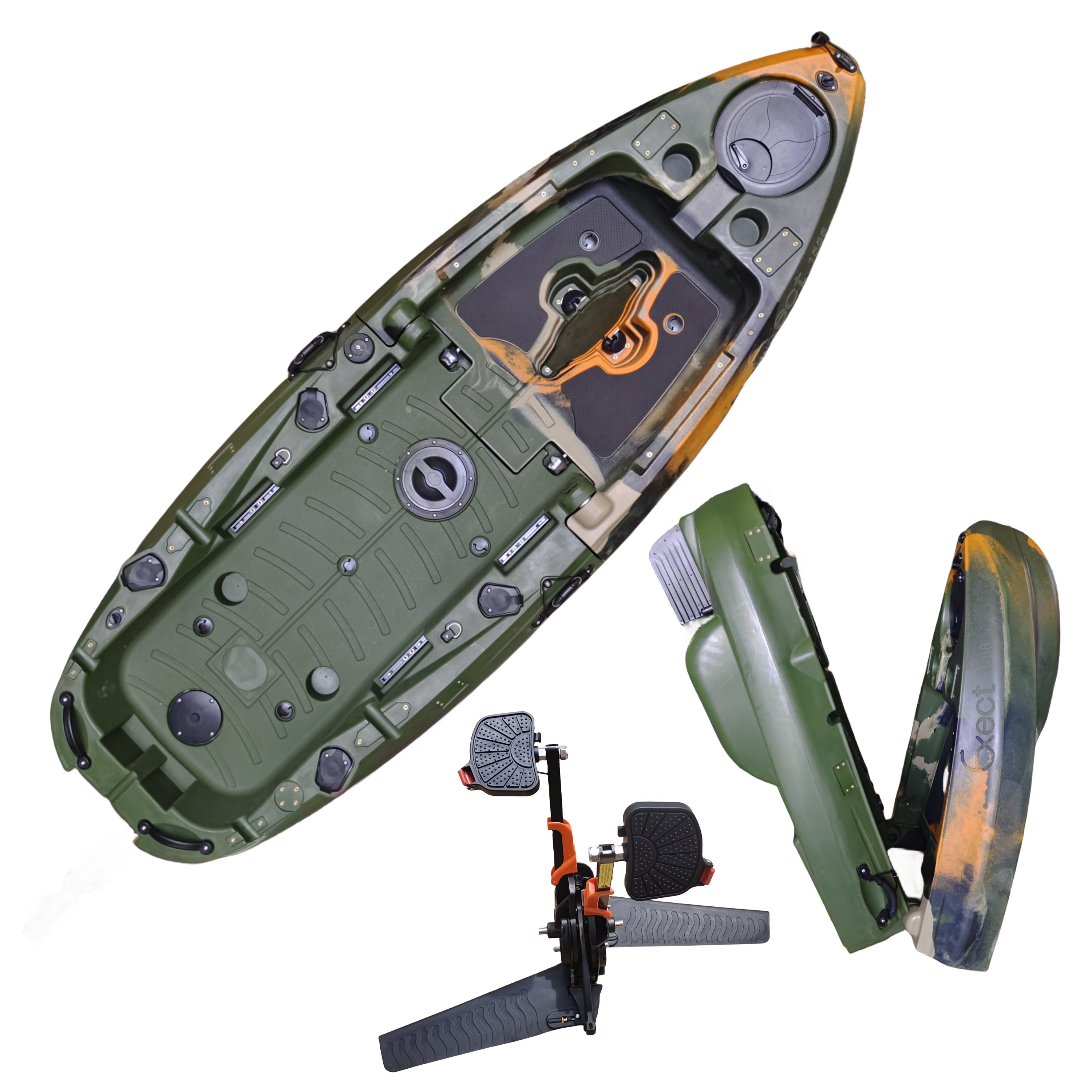 Plastic Kayak Pedal Kayak Fish - مراجعة Fishing Kayak Seat وسعره