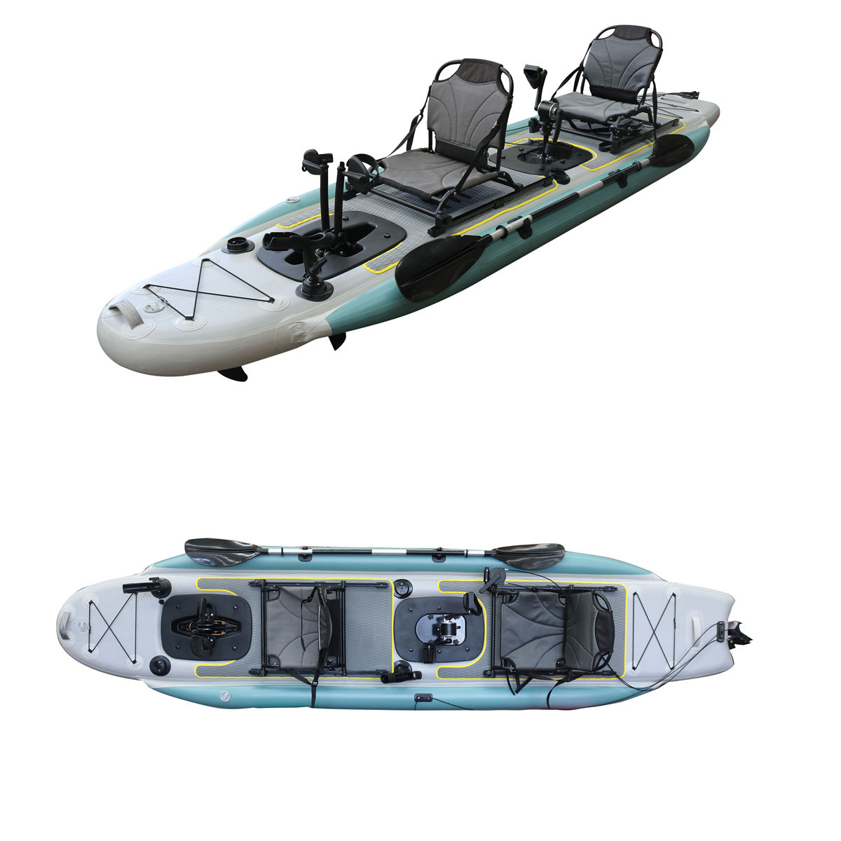 14ft Inflatable Fishing Canoe  - مراجعة Fishing Kayak Seat وسعره