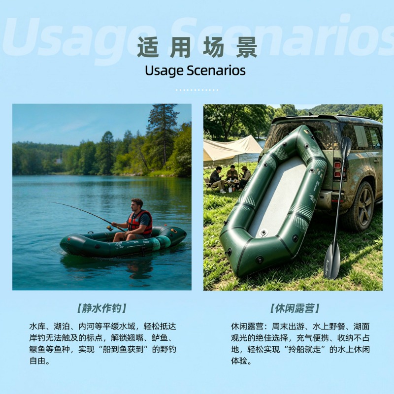 BLFst Fly Fishing Boat TPU Bac - مراجعة Fishing Kayak Inflatable وسعره