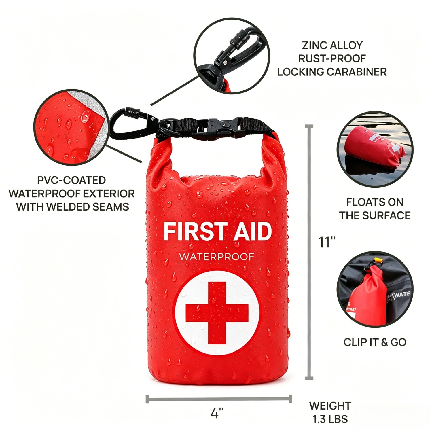 2L Waterproof First Aid Bag Ro - مراجعة Fishing Kayak Storage Bag وسعره