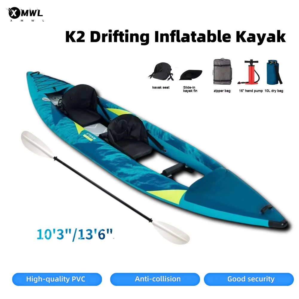 Canoe Kayak Inflatable Boat 1- - مراجعة Fishing Kayak Sit On Top وسعره