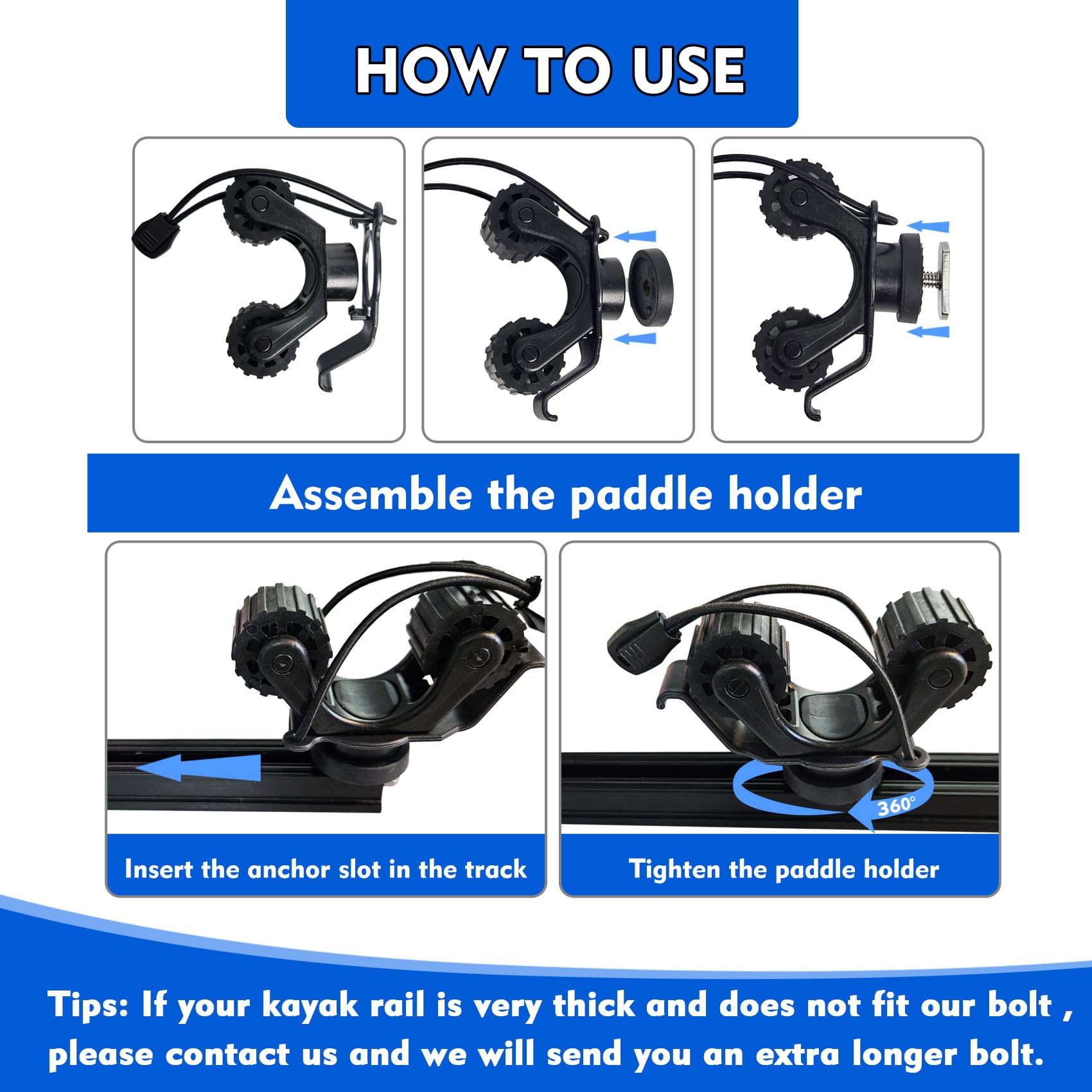 Kayak Rail Paddle Holder Kayak - مراجعة Fishing Kayak Storage Bag وسعره