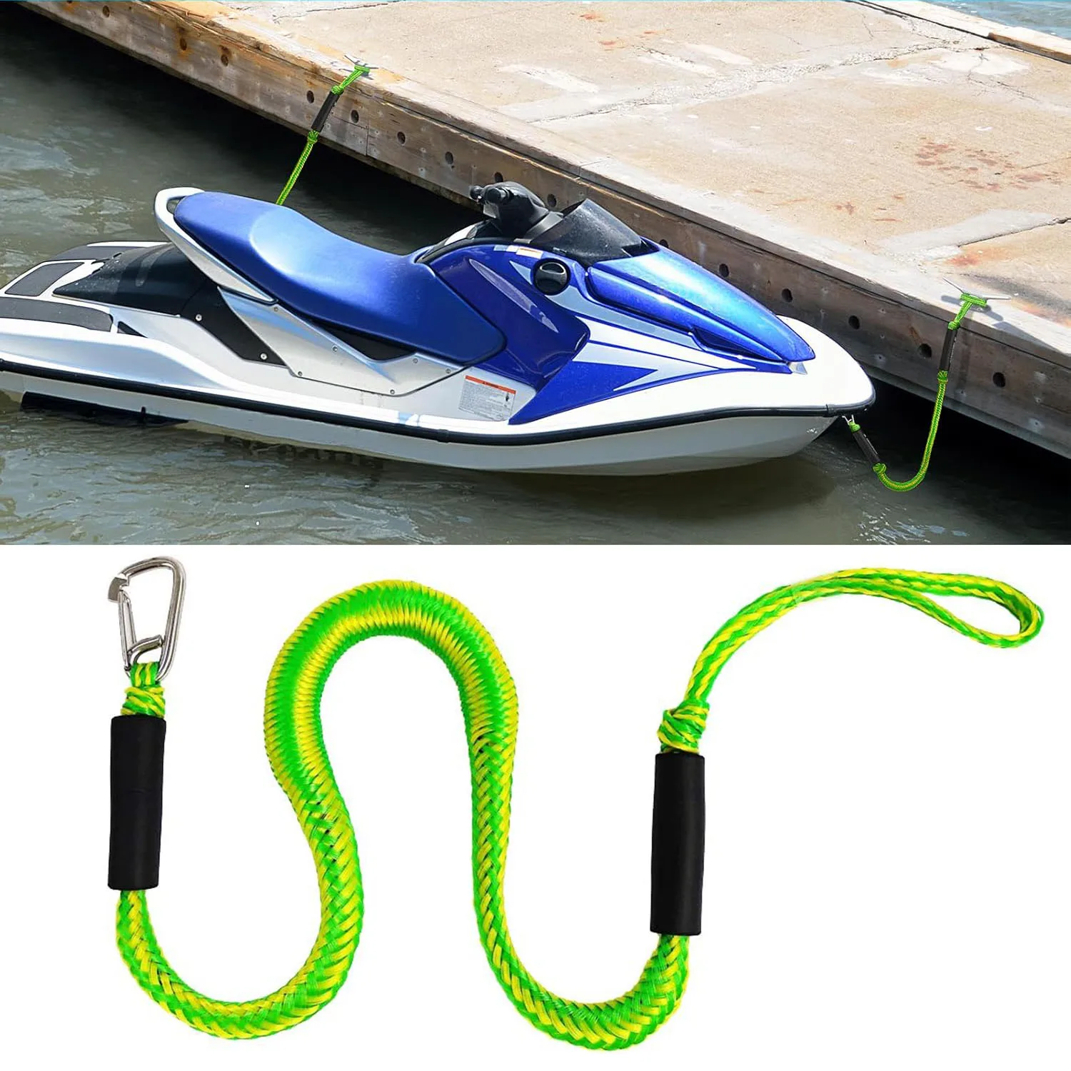 Boat Bungee Dock Lines Cords D - مراجعة Fishing Kayak Anchor وسعره