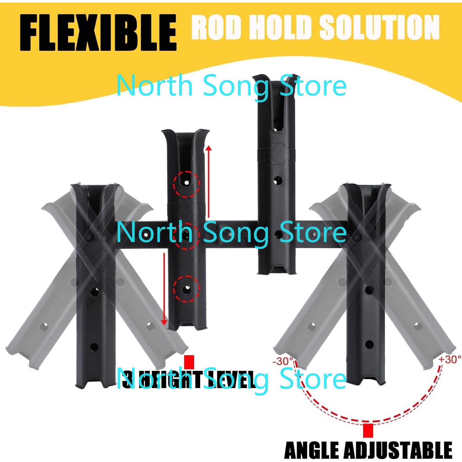 Adjustable Fishing Rod Holders - مراجعة Fishing Kayak Crate وسعره