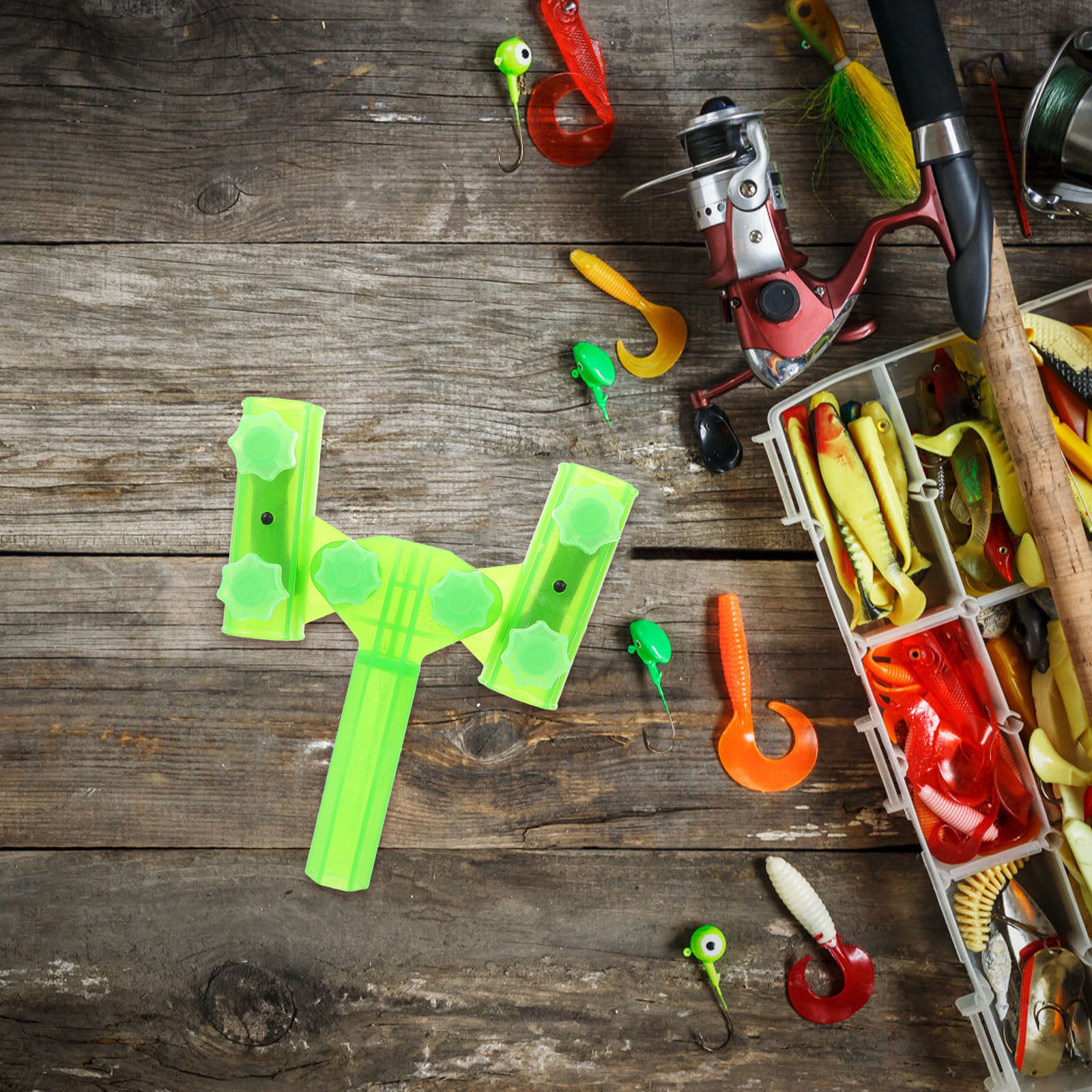 Fishing Rod Holder with Glow i - مراجعة Fishing Kayak Rod Holder وسعره