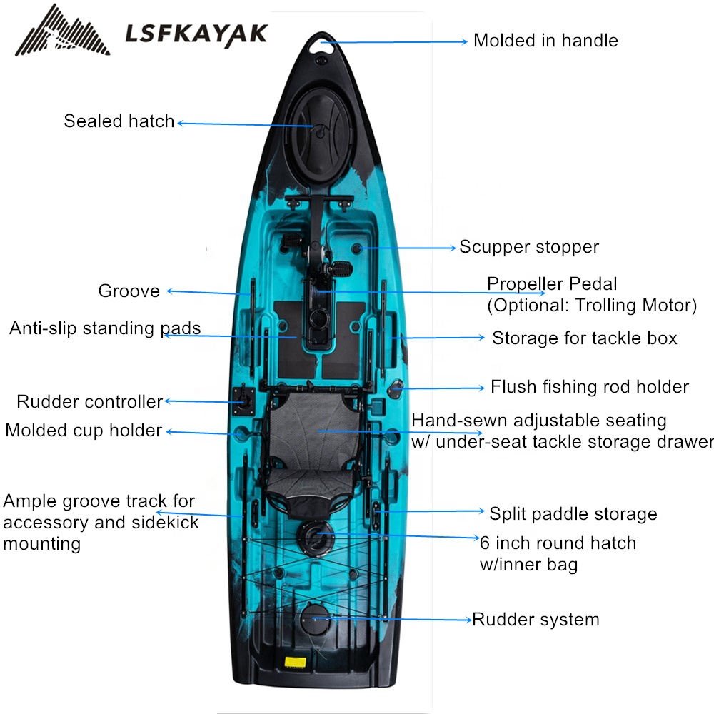Best Fishing Boat 2024 New Exp - مراجعة Fishing Kayak Pedal Drive وسعره