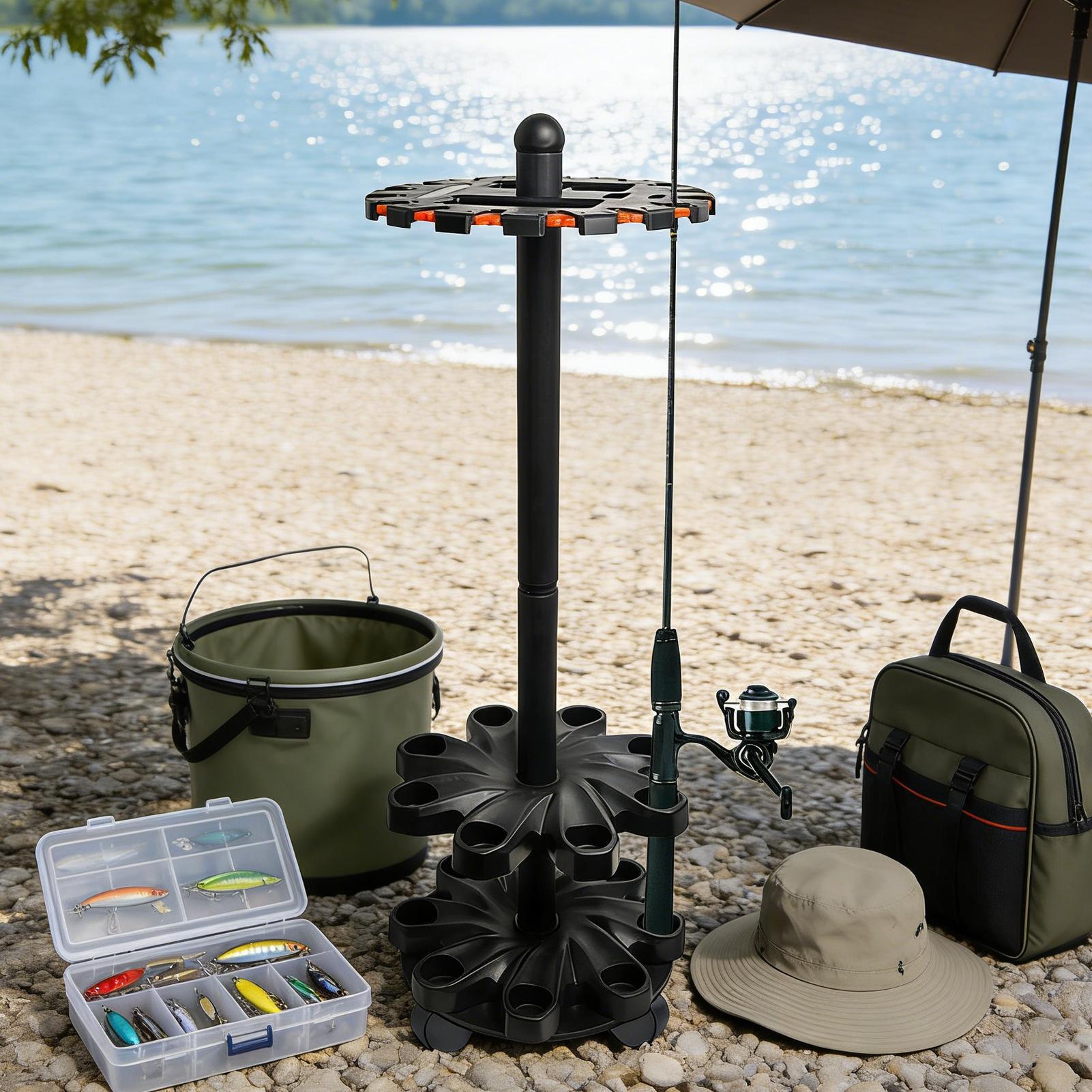 Fishing Rod Racks Angling Pole - مراجعة Fishing Kayak Rod Holder وسعره