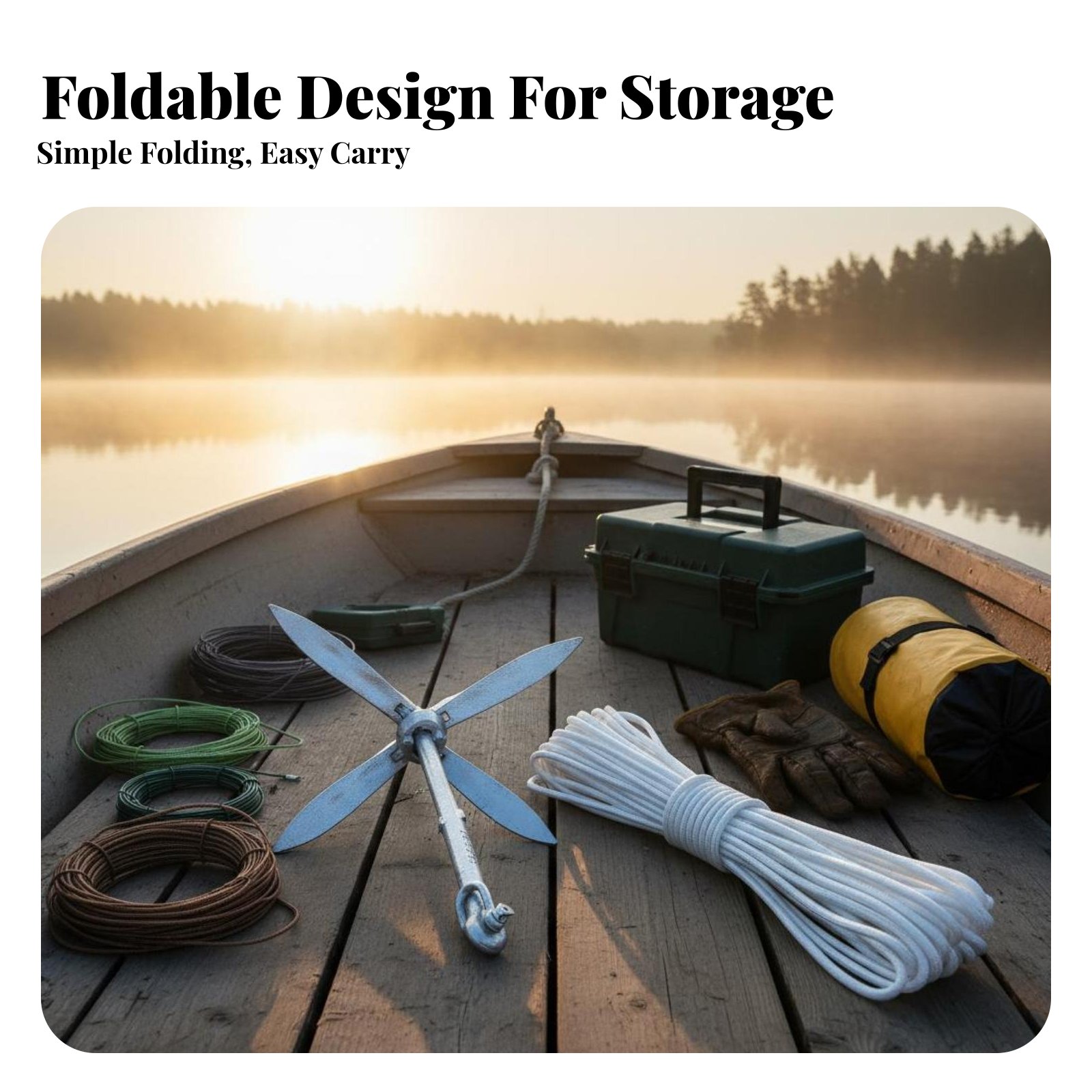 Lotus Anchor Foldable Carbon S - مراجعة Fishing Kayak Anchor وسعره