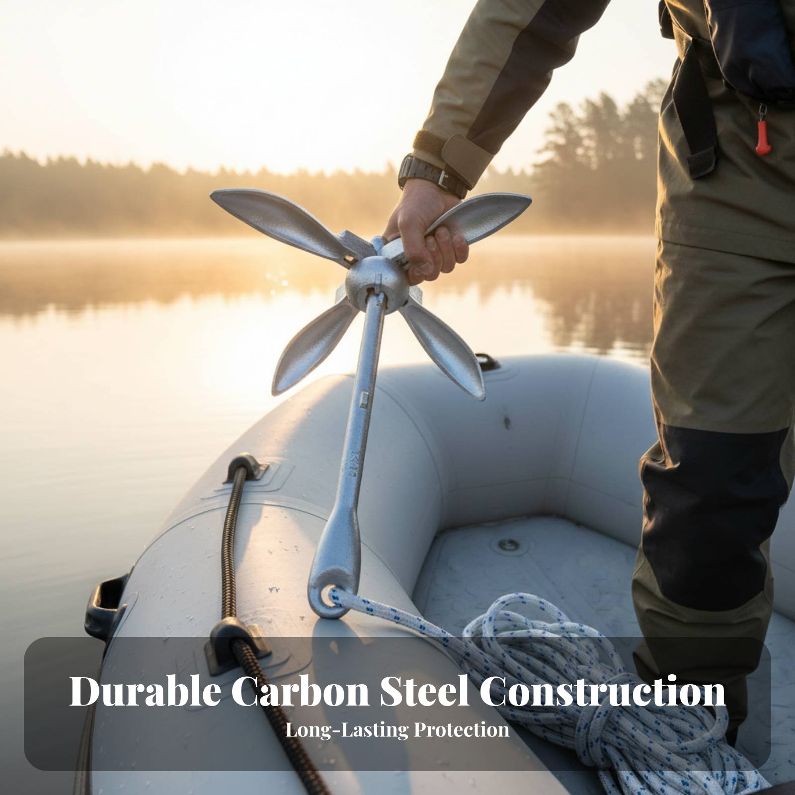 Lotus Anchor Foldable Carbon S - مراجعة Fishing Kayak Anchor وسعره