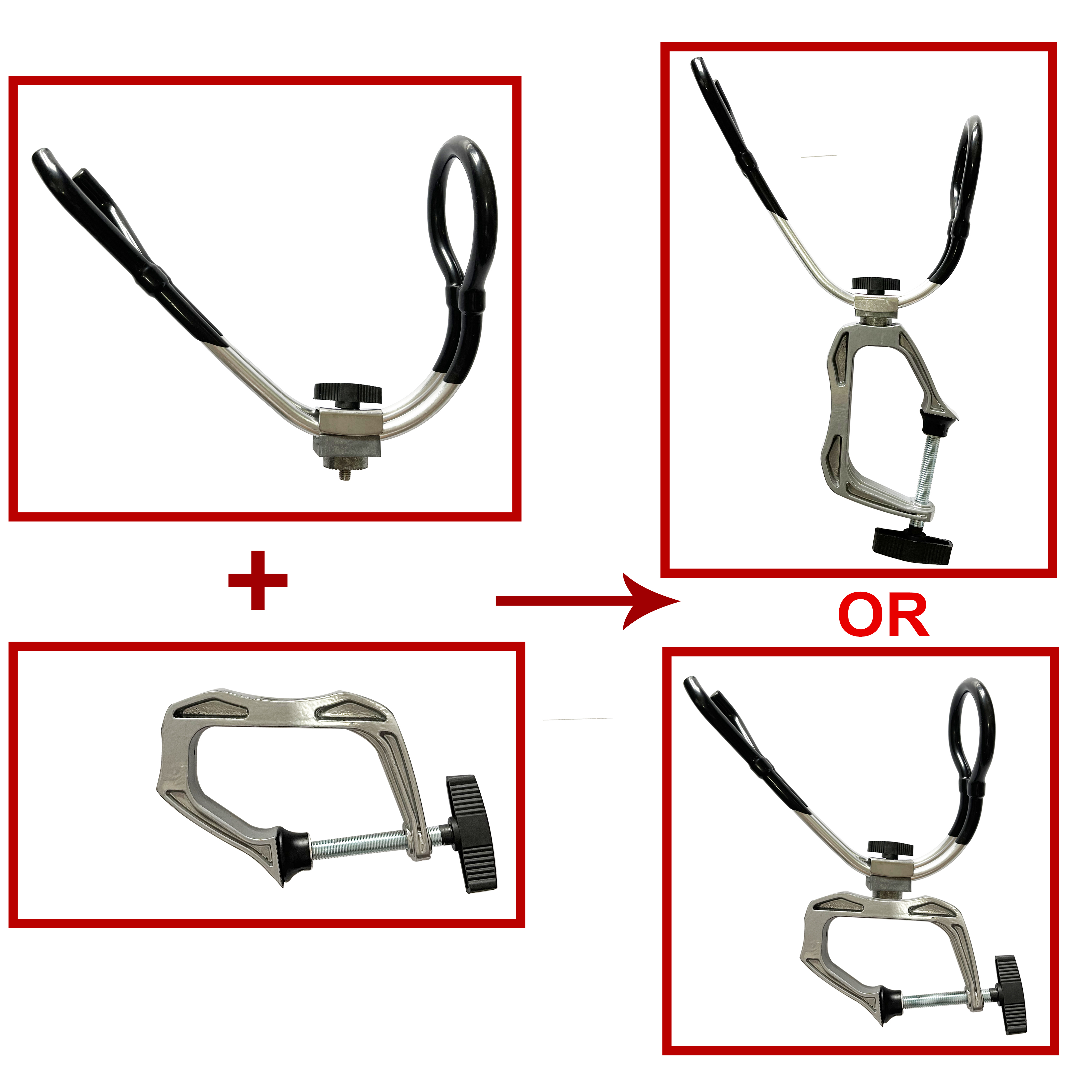 HiUmi High Duty Stainless Stee - مراجعة Fishing Kayak Rod Holder وسعره