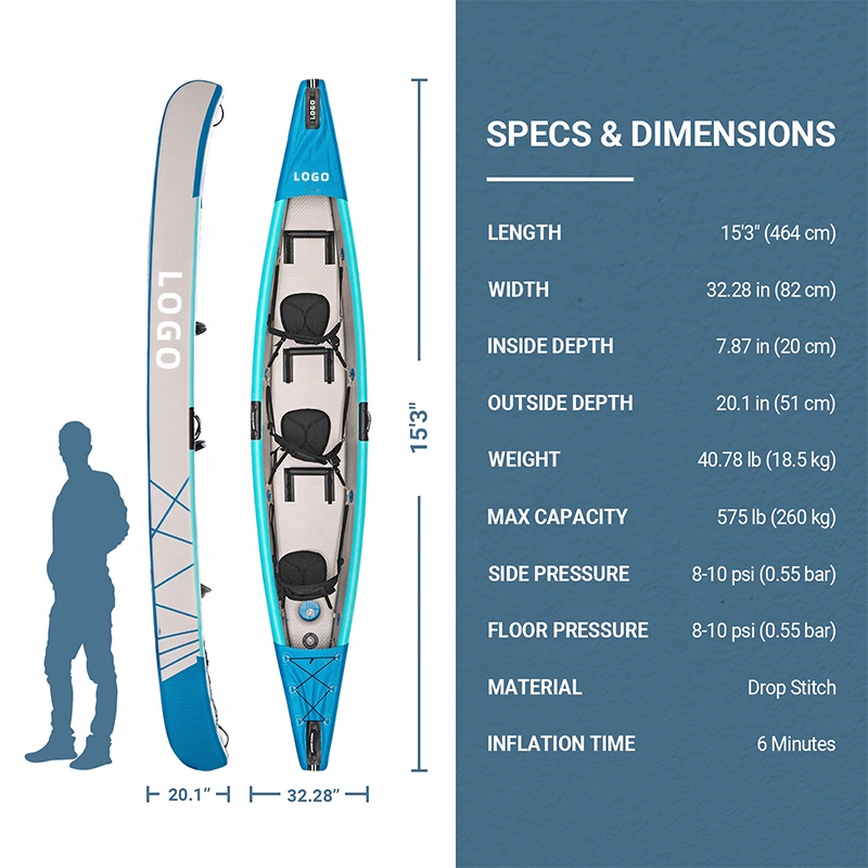 Drop Stitch Kayak Inflatable C - مراجعة Fishing Kayak Sit In وسعره