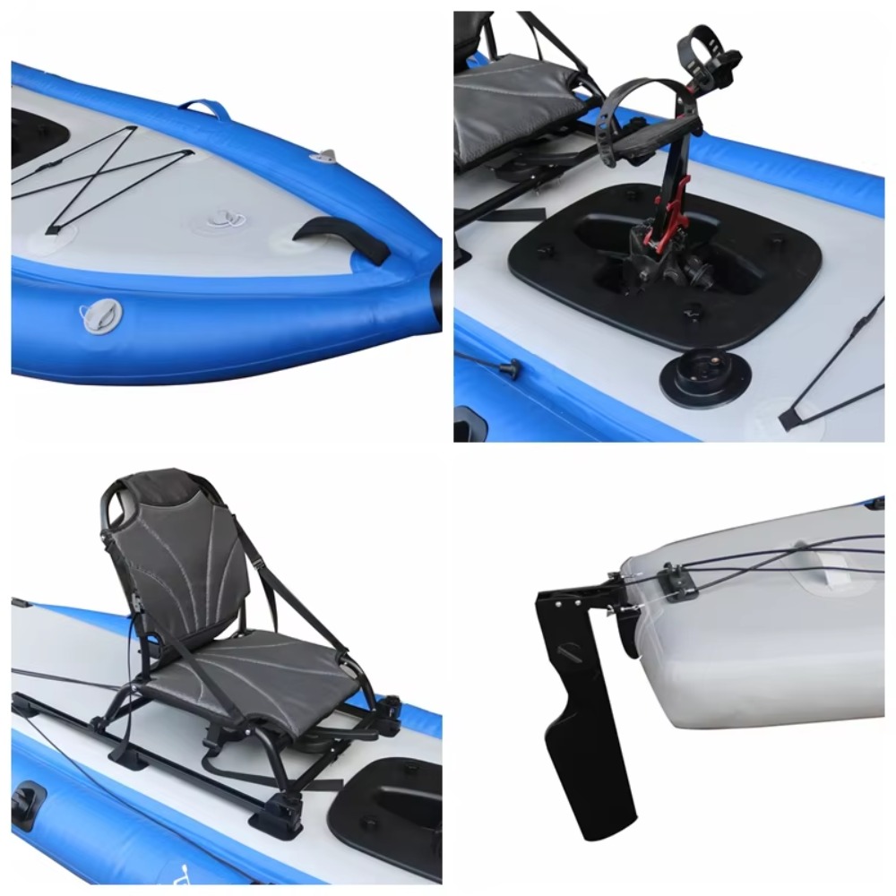 12ft Single Sit-On-Top Inflata - مراجعة Fishing Kayak Pedal Drive وسعره