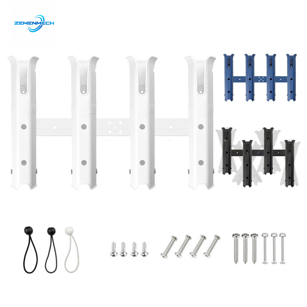 Adjustable Four Pole Plastic F - مراجعة Fishing Kayak Rod Holder وسعره
