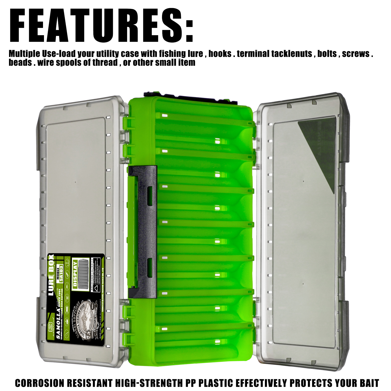 Double Sided Lure Baits Box Fi - مراجعة Fishing Kayak Crate وسعره