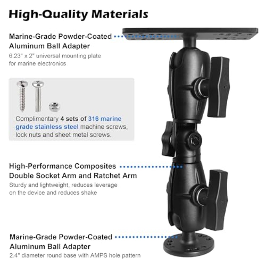 Boat/Kayak/Fishing Ball Fish F - مراجعة Fishing Kayak Fish Finder Mount وسعره