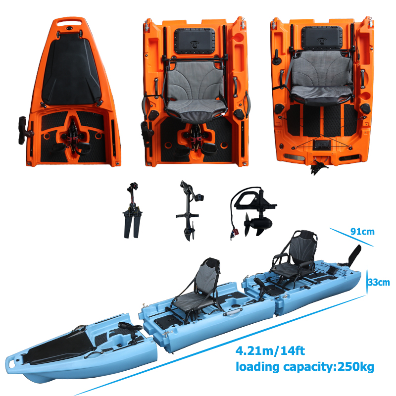 14FT 2 Person Detachable  Peda - مراجعة Fishing Kayak Sit On Top وسعره
