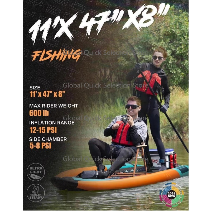 Free Sh-ipping Fishing Paddle  - مراجعة Fishing Kayak Pedal Drive وسعره