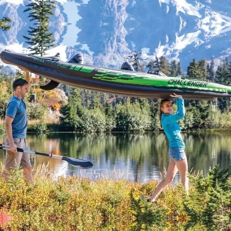 1/2 Person Kayaker Inflatable  - مراجعة Fishing Kayak Inflatable وسعره