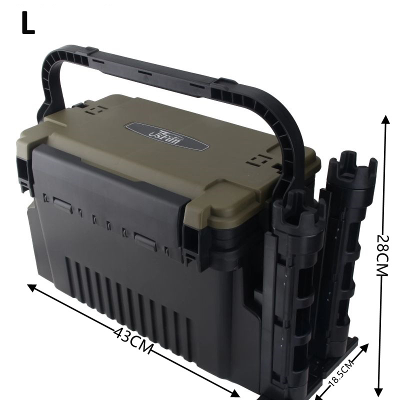 Large Fishing Box Organizer Mu - مراجعة Fishing Kayak Crate وسعره