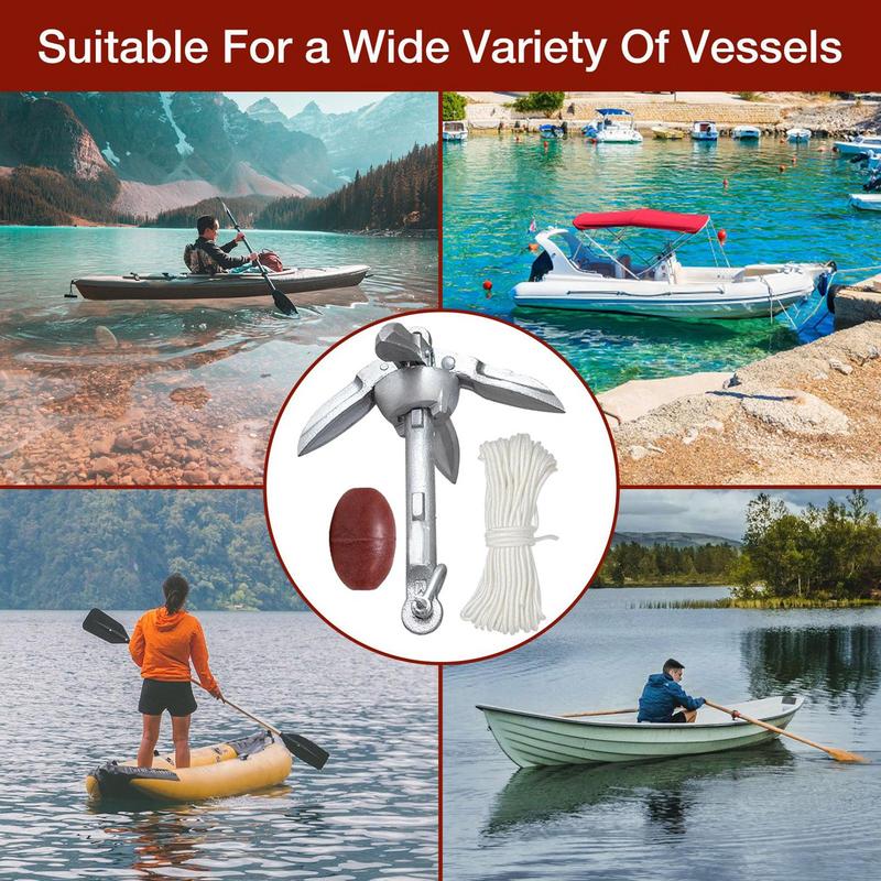 Canoe Anchoring Boat Anchoring - مراجعة Fishing Kayak Anchor وسعره