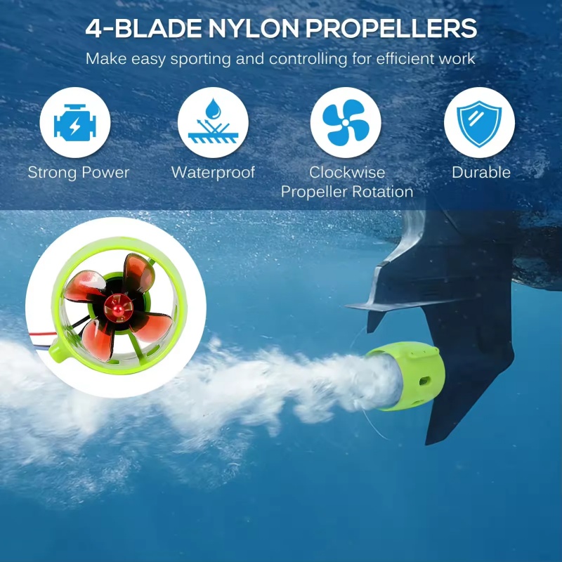 12-24V 20A Brushless Underwate - مراجعة Fishing Kayak Trolling Motor وسعره