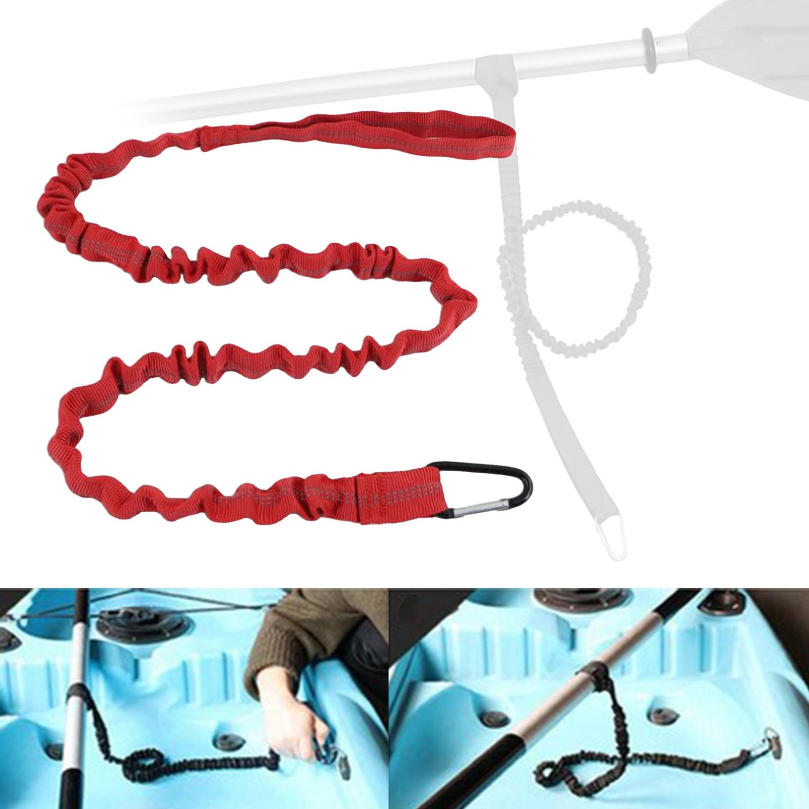 Bungee Tie Rope Paddle Leash L - مراجعة Fishing Kayak Paddle Leash وسعره