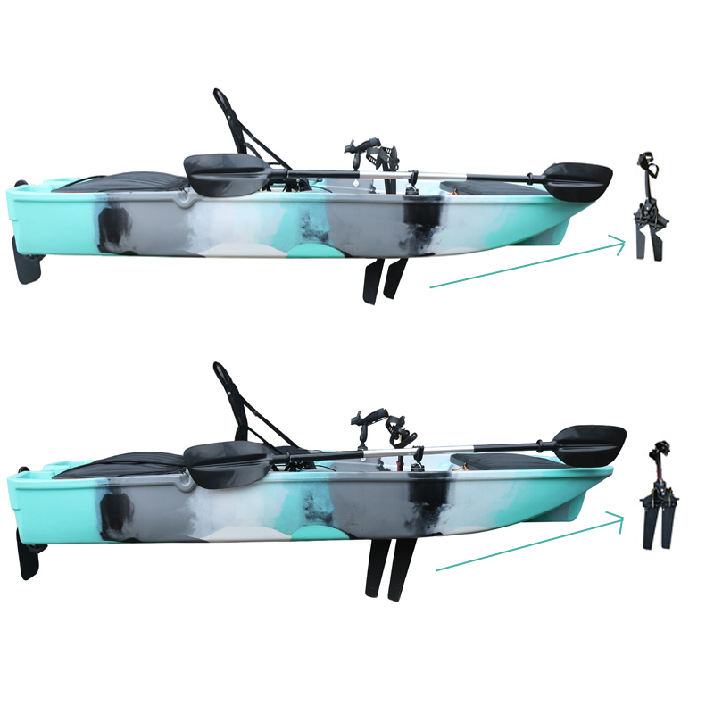 10FT Single Seat LLDPE Sit On  - مراجعة Fishing Kayak Pedal Drive وسعره