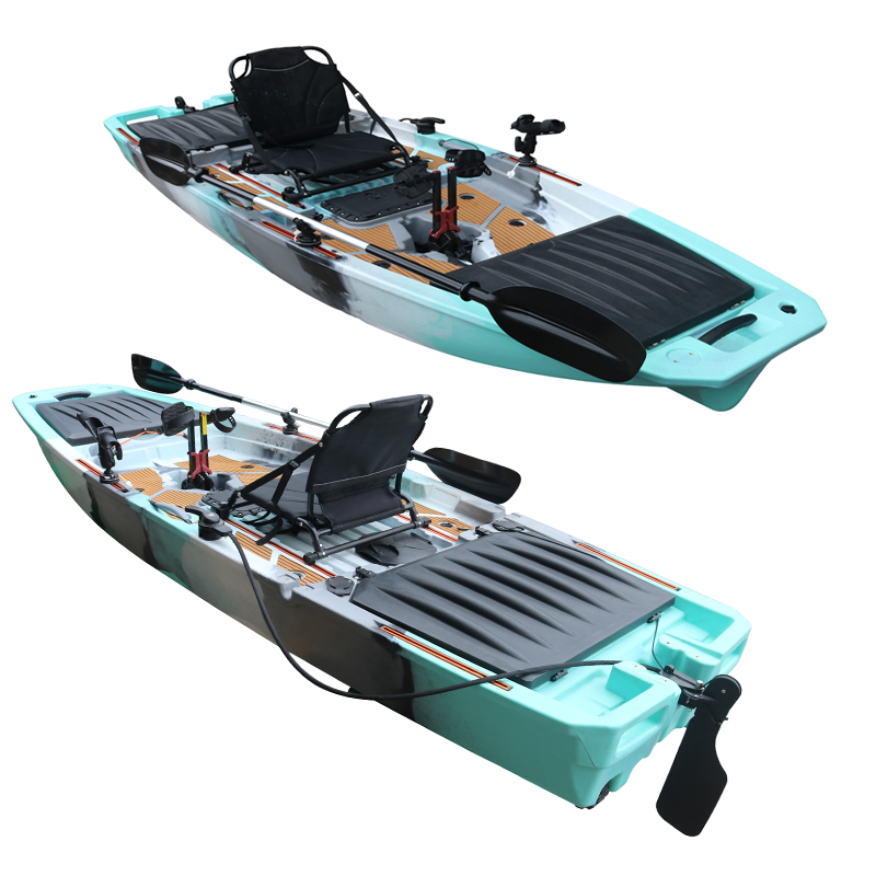 10FT Single Seat LLDPE Sit On  - مراجعة Fishing Kayak Pedal Drive وسعره