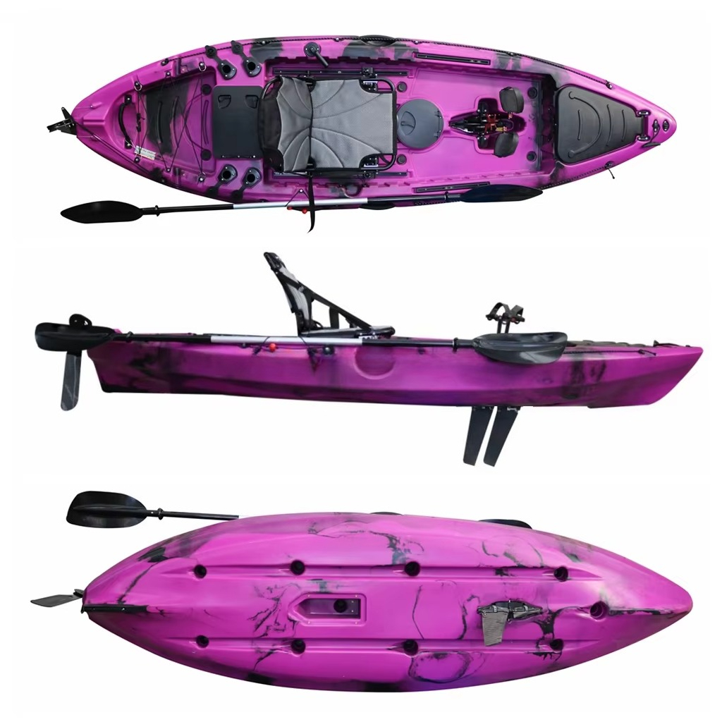 New Designed Plastic Kayak Fis - مراجعة Fishing Kayak Pedal Drive وسعره