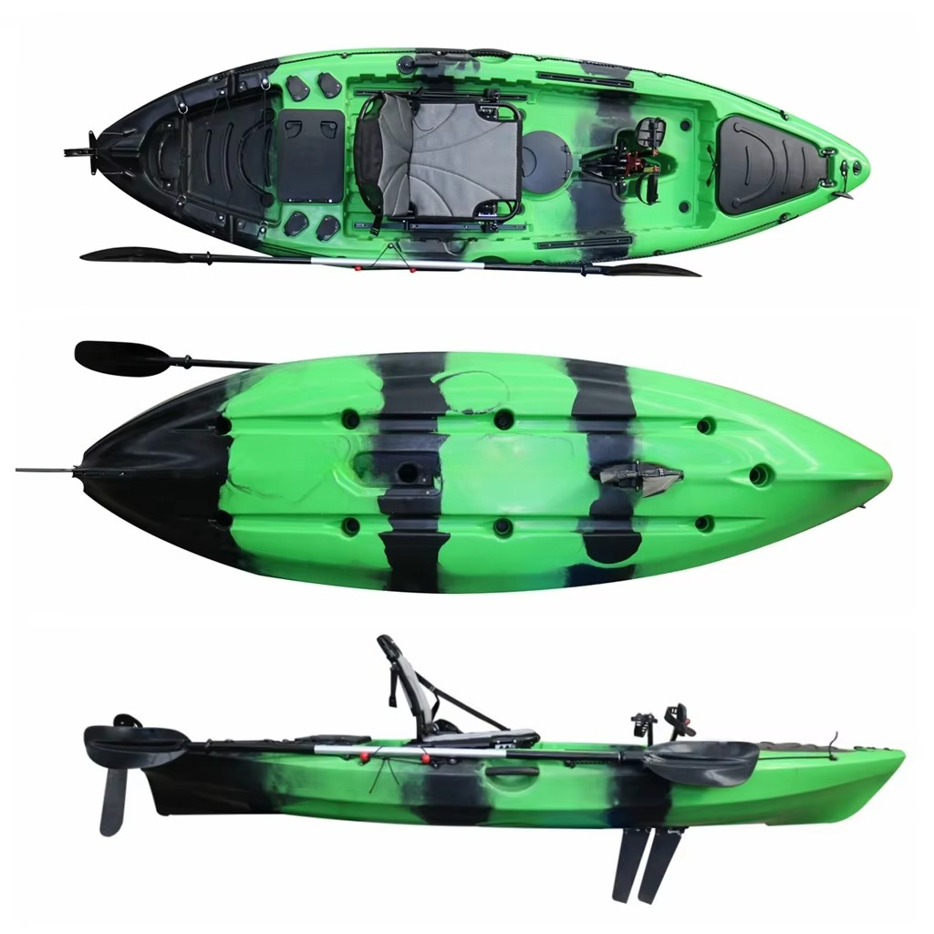 New Designed Plastic Kayak Fis - مراجعة Fishing Kayak Pedal Drive وسعره