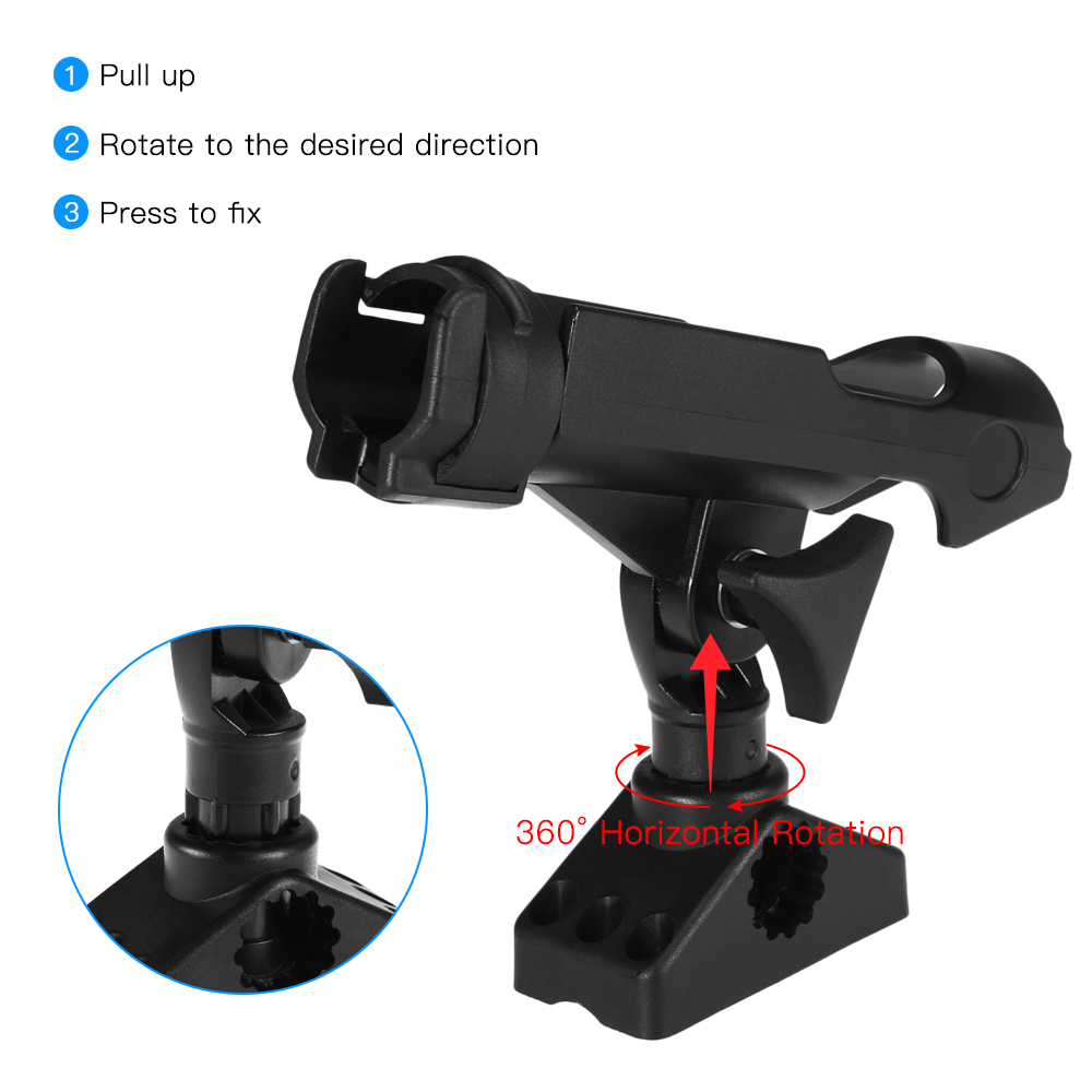 Fishing Boat Rods Holder Base  - مراجعة Fishing Kayak Rod Holder وسعره