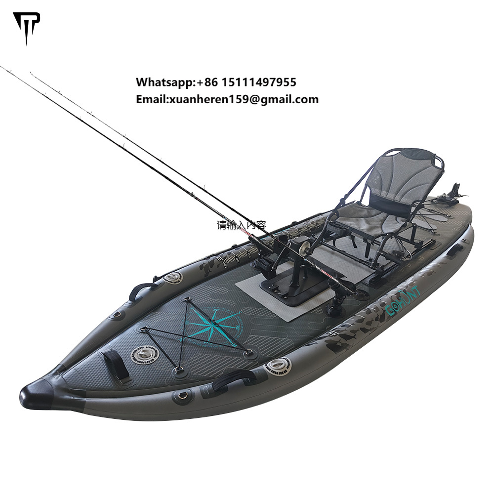 JTRDA 2024 New Inflatable Kaya - مراجعة Fishing Kayak Pedal Drive وسعره