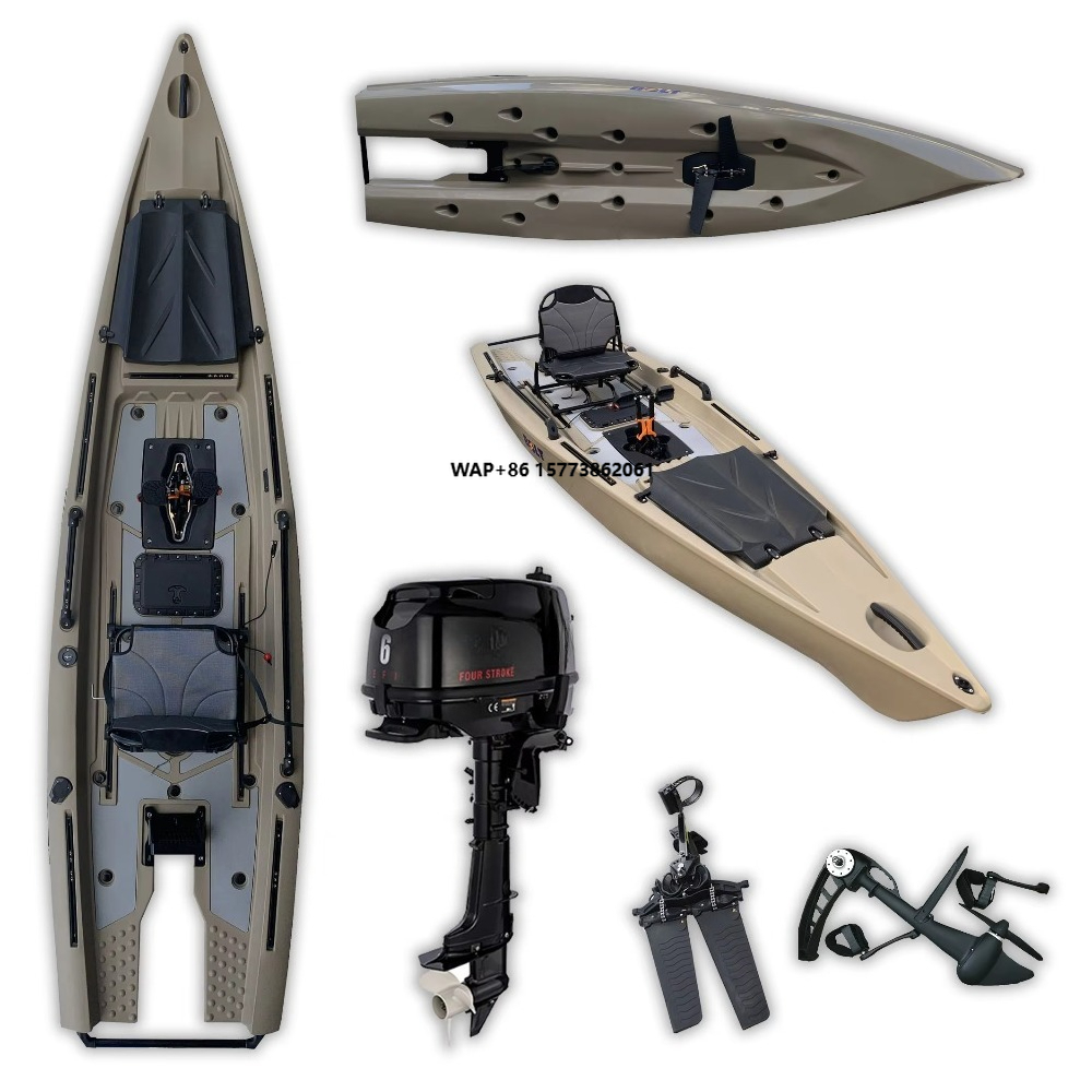 A 6hp 2022 13.12ft Solo Skiff  - مراجعة Fishing Kayak Pedal Drive وسعره