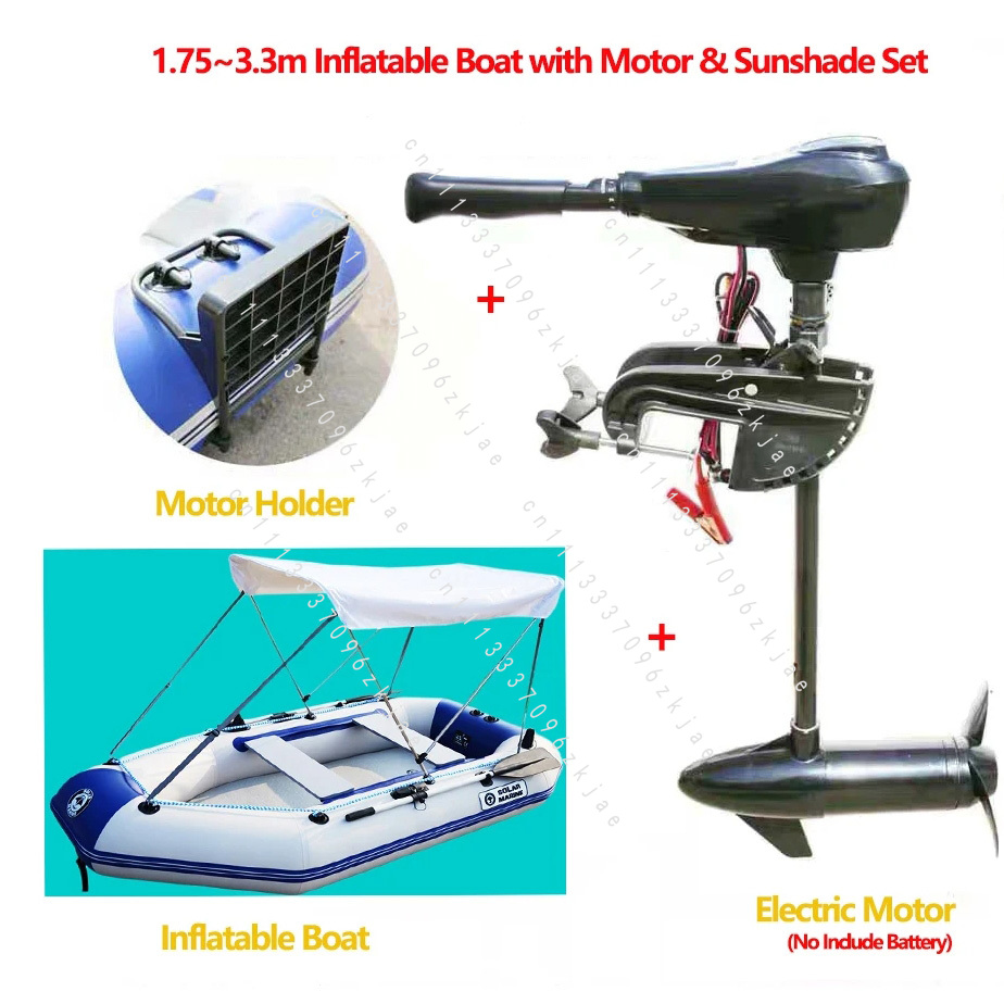 1.75~3.3m Inflatable Boat with - مراجعة Fishing Kayak Inflatable وسعره