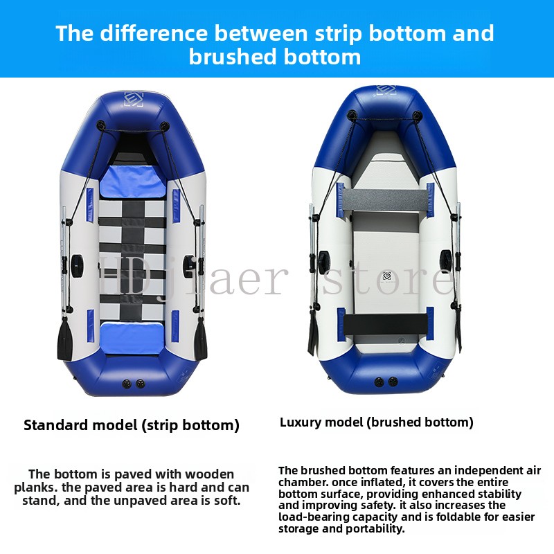 Inflatable Boat with Hard Bott - مراجعة Fishing Kayak Sit On Top وسعره