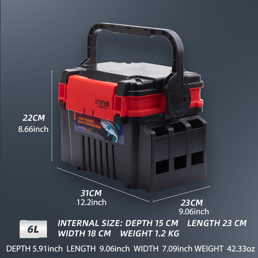 Fishingfans 6L 12L Fishing Box - مراجعة Fishing Kayak Crate وسعره